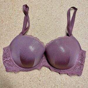 Victoria's Secret Lace Trimmed Dream Angels Lined Demi Bra